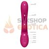 Vibrador estimulador de punto G con estimulador de clitoris y carga USB